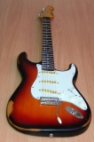 Elektrická kytara Stratocaster V6 ICON Distressed Sunset Sunburst foto #2